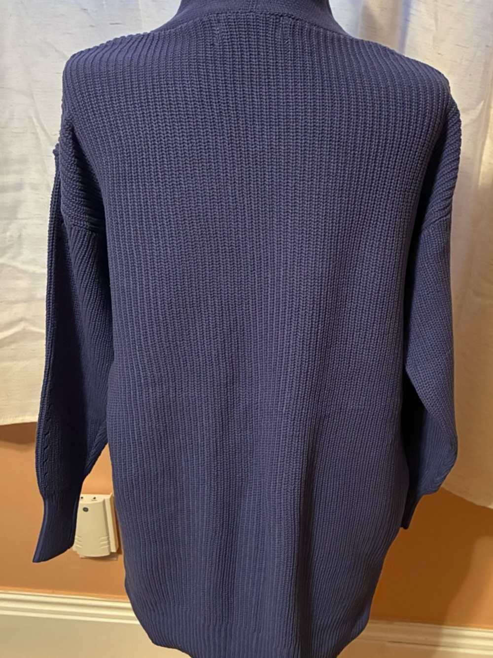Classic Ribbed Turtleneck Sweater - Navy - Zenana